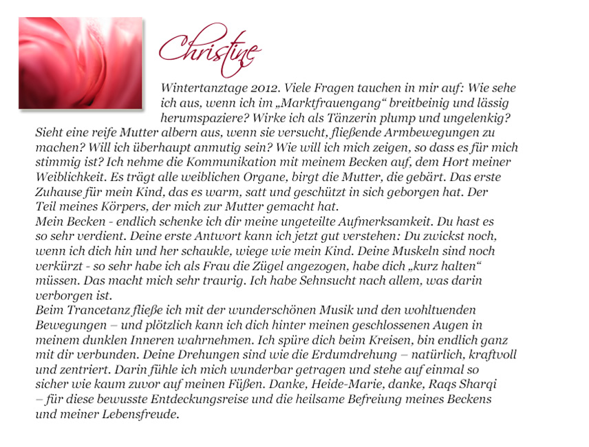 Erfahrungsbericht Christine