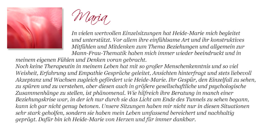 Erfahrungsbericht Maria